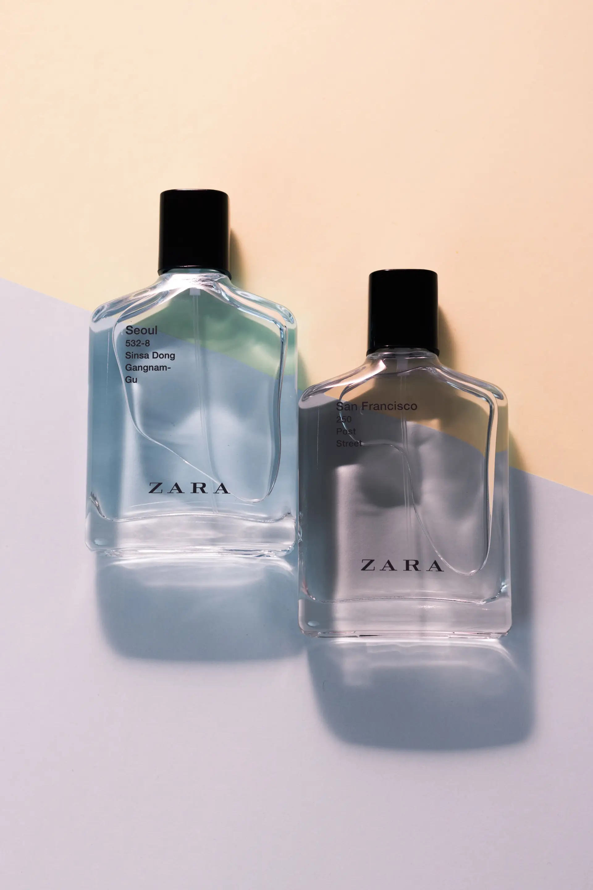 Minimalist VelorianesSence fragrance bottle on a soft ivory backdrop