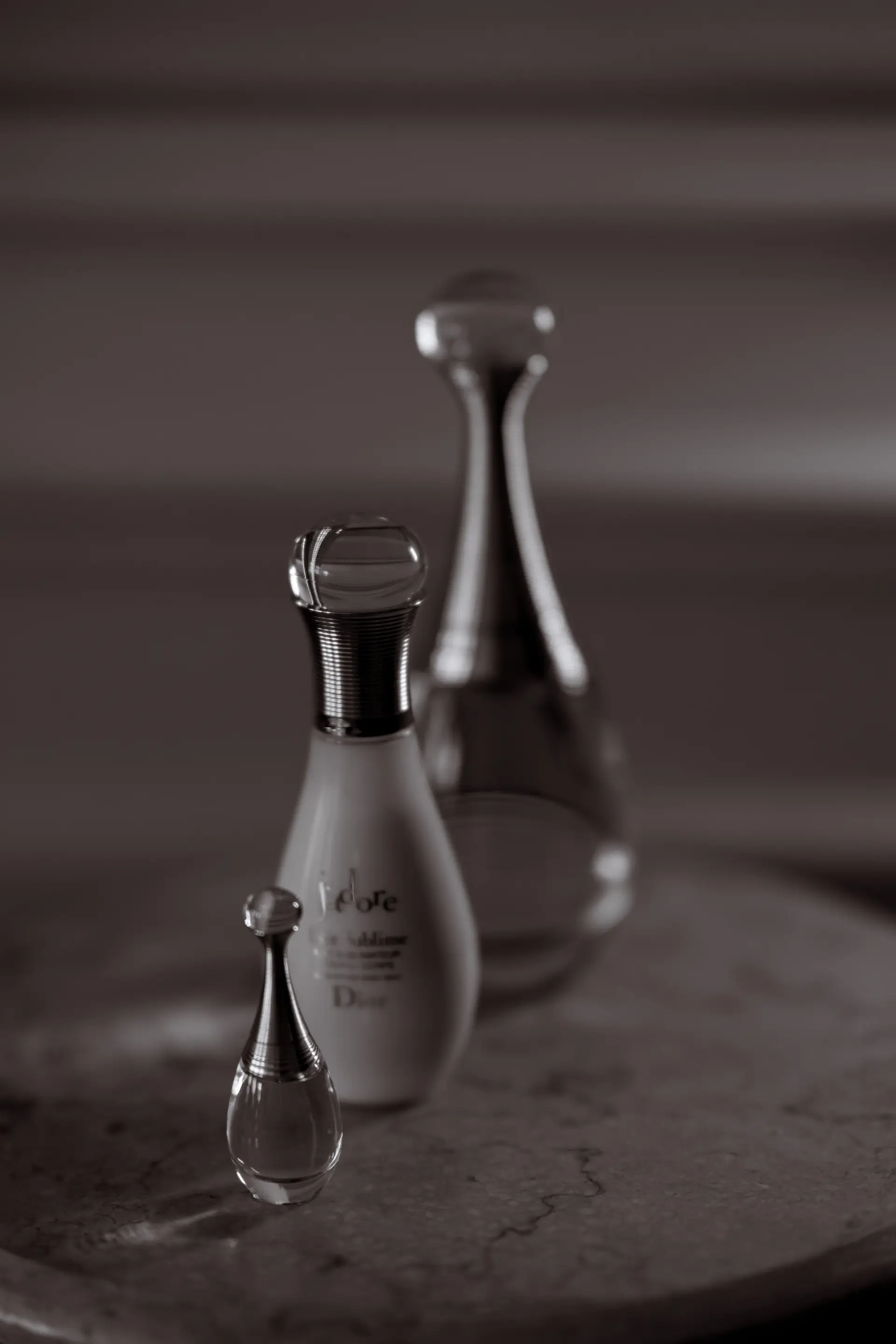 Minimalist perfume display