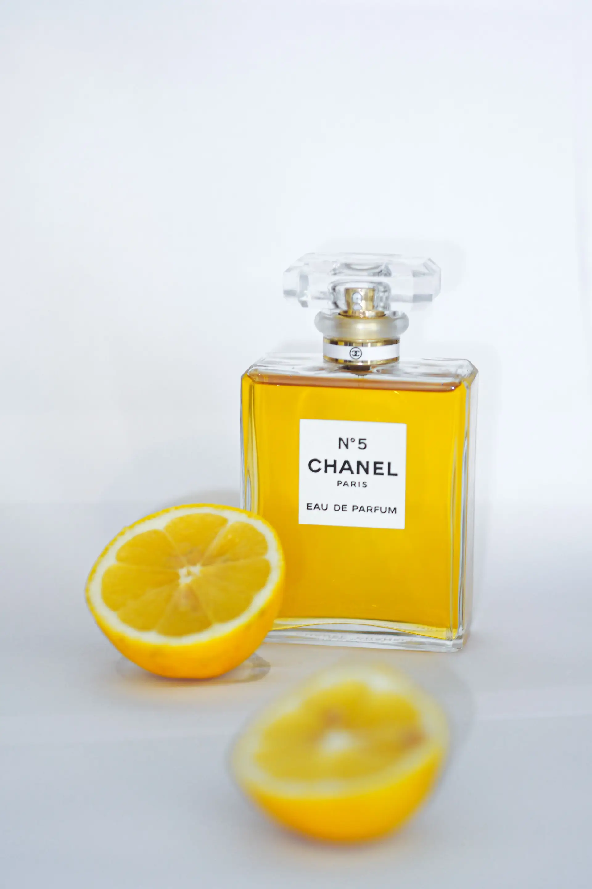 Fresh citrus and lemon slices in bright light